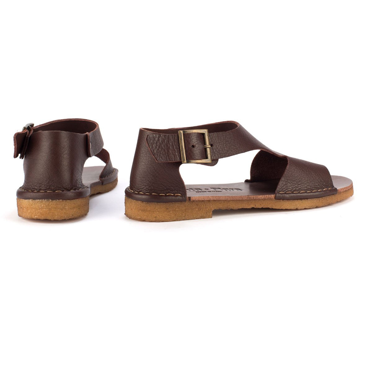 SAN 201 CREPE – Leather sandals