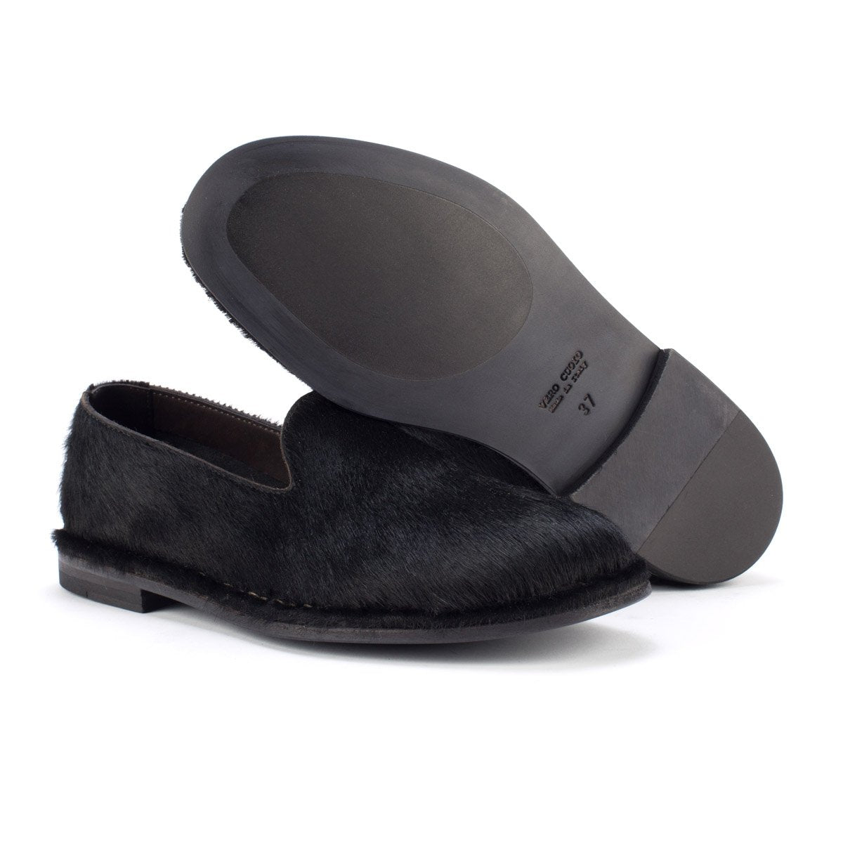 HAND 06 SLIPPERS – Black Pony