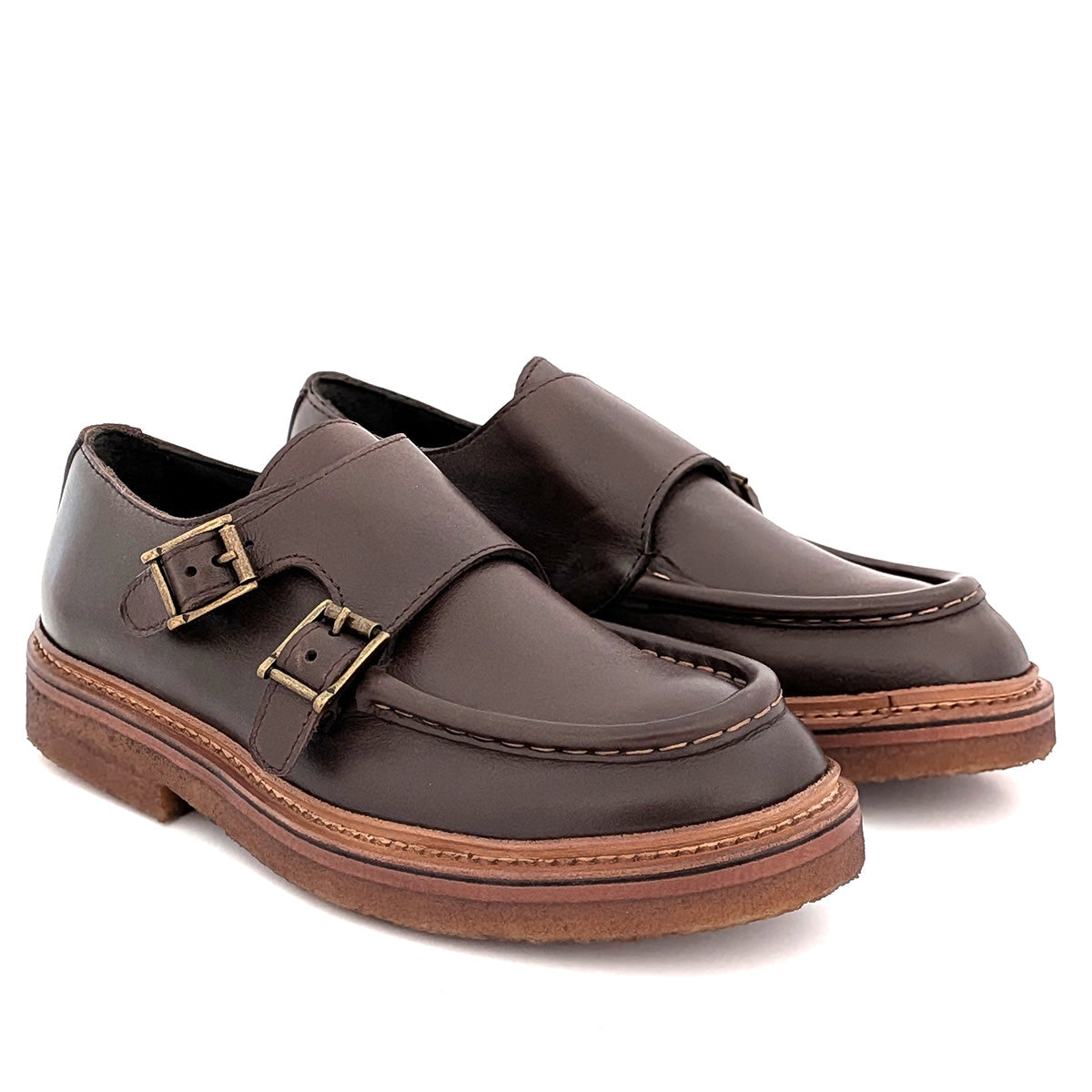 COLLEGE 99 - Double Monk Strap Shoe