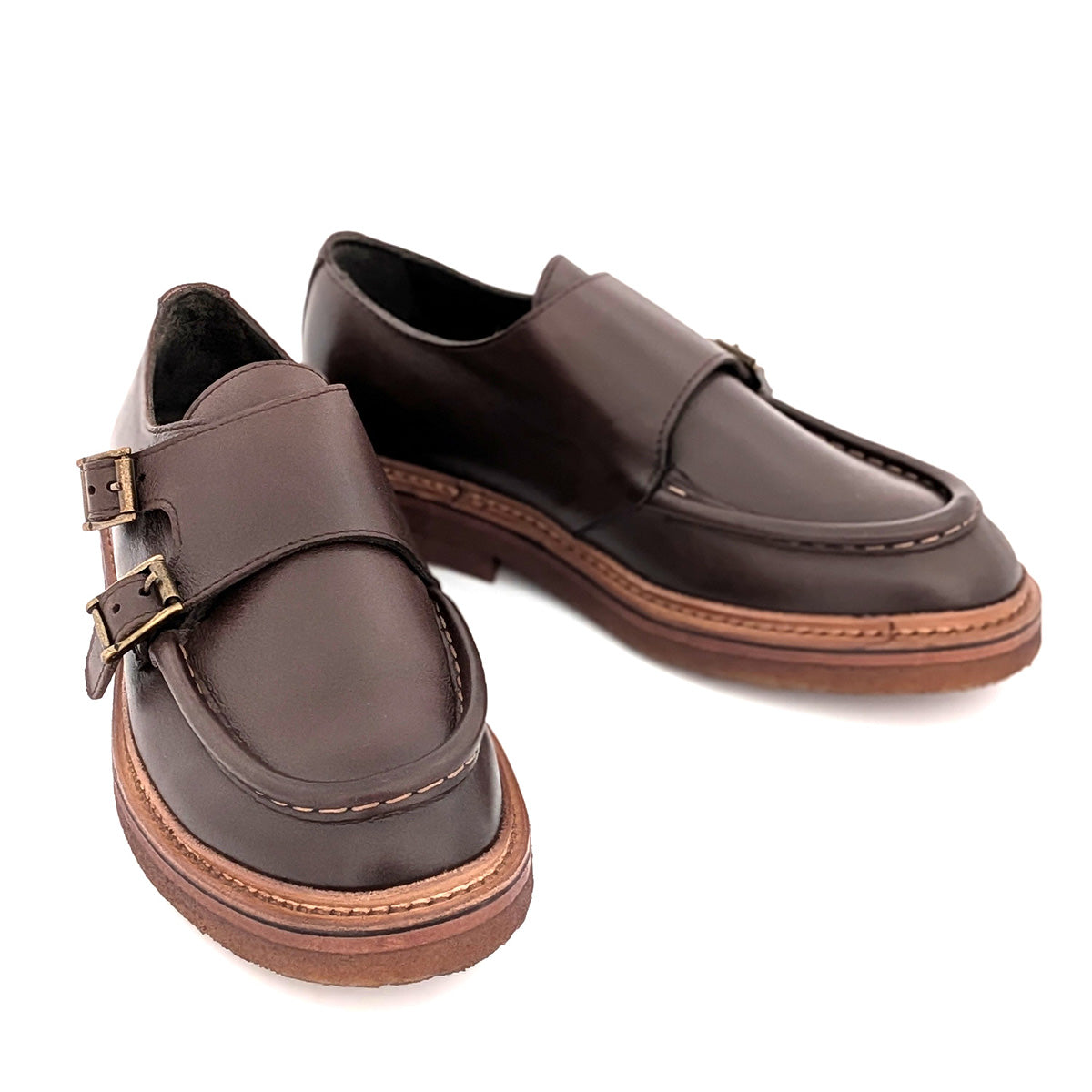 COLLEGE 99 - Double Monk Strap Shoe