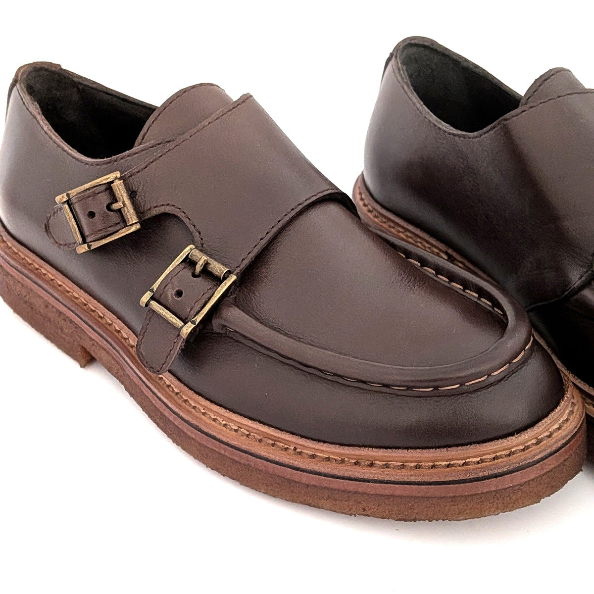 COLLEGE 99 - Double Monk Strap Shoe