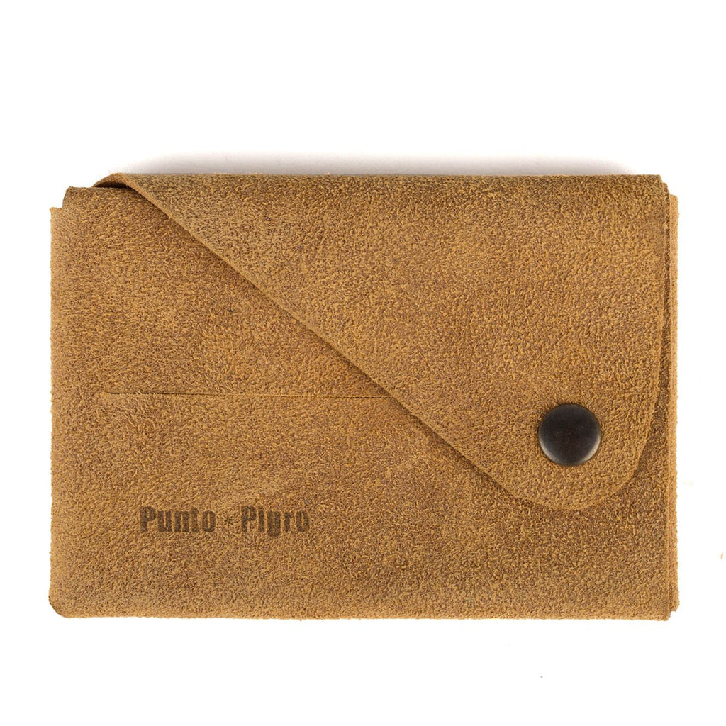D CARD HOLDER - Suede Tan