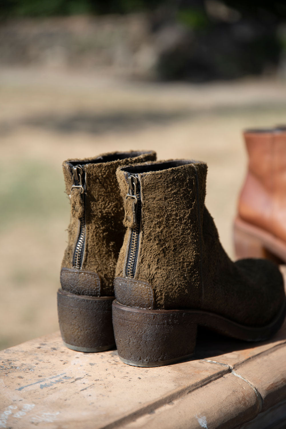 TEXAS 03 ROUGH SUEDE BOOTS – Moss