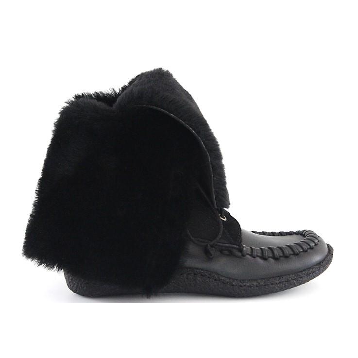 Eschimese Black– Laced high boots