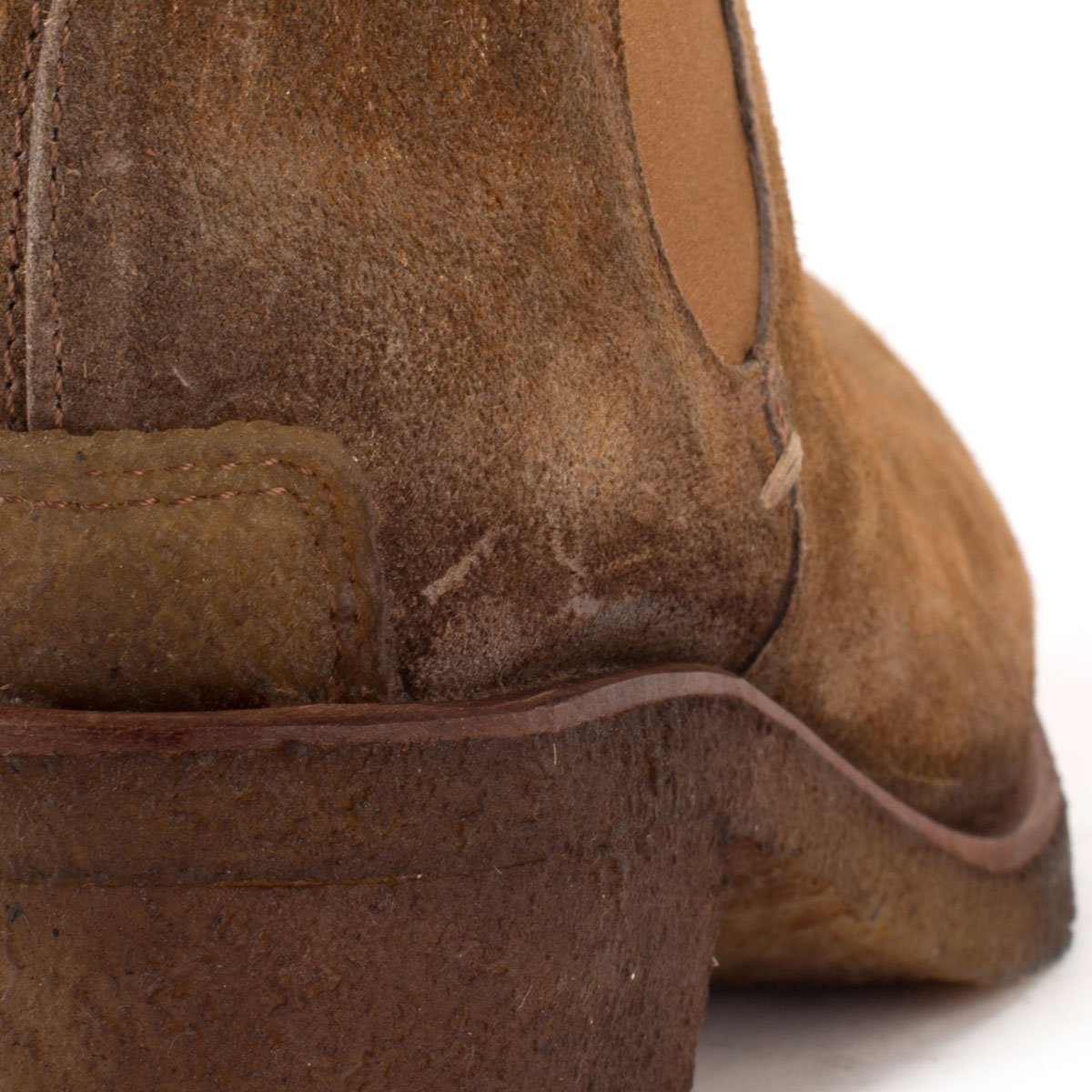TEXAS02 SUEDE CHELSEA BOOTS – Wood