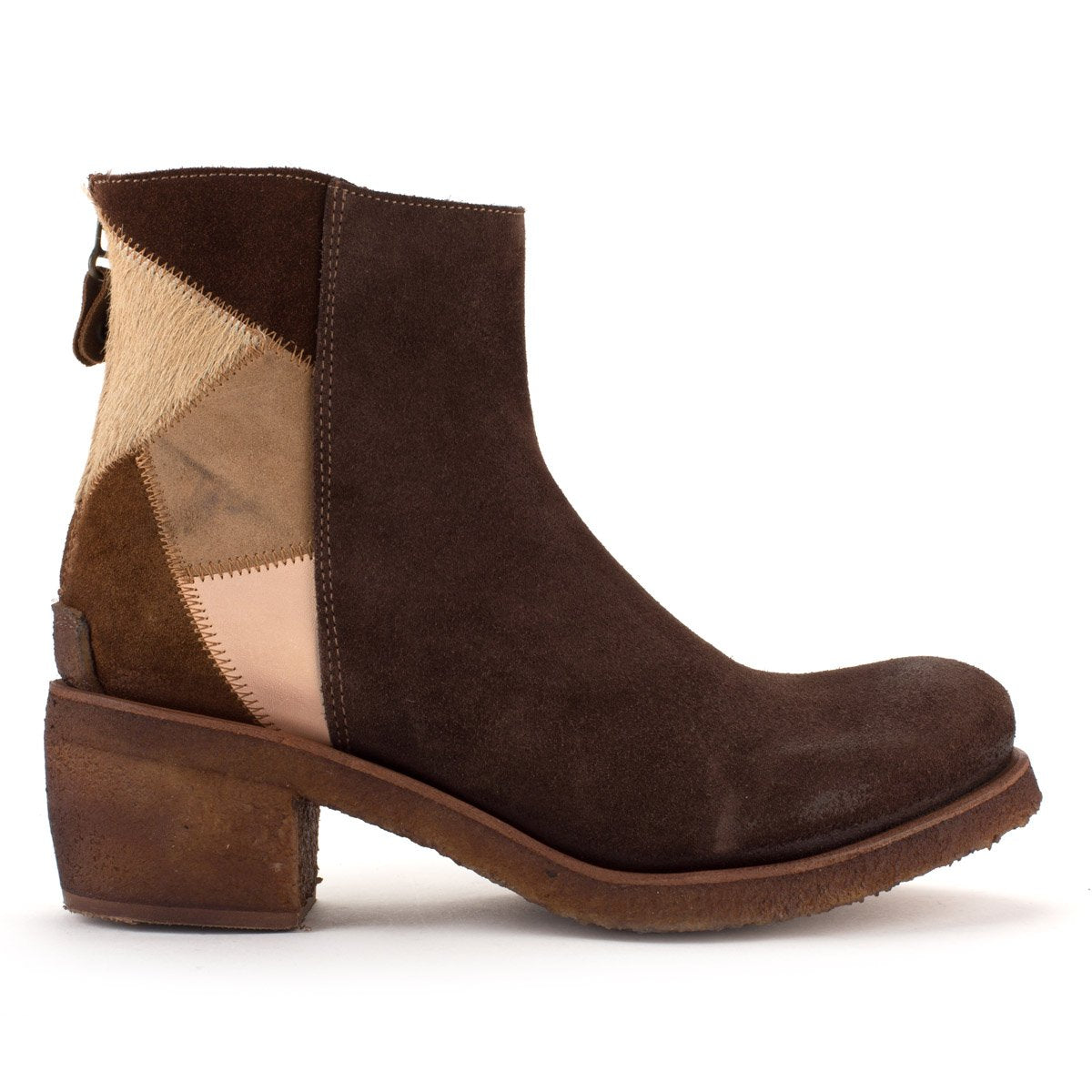 TEXAS 03 SUEDE BOOTS – Patchwork Coffe