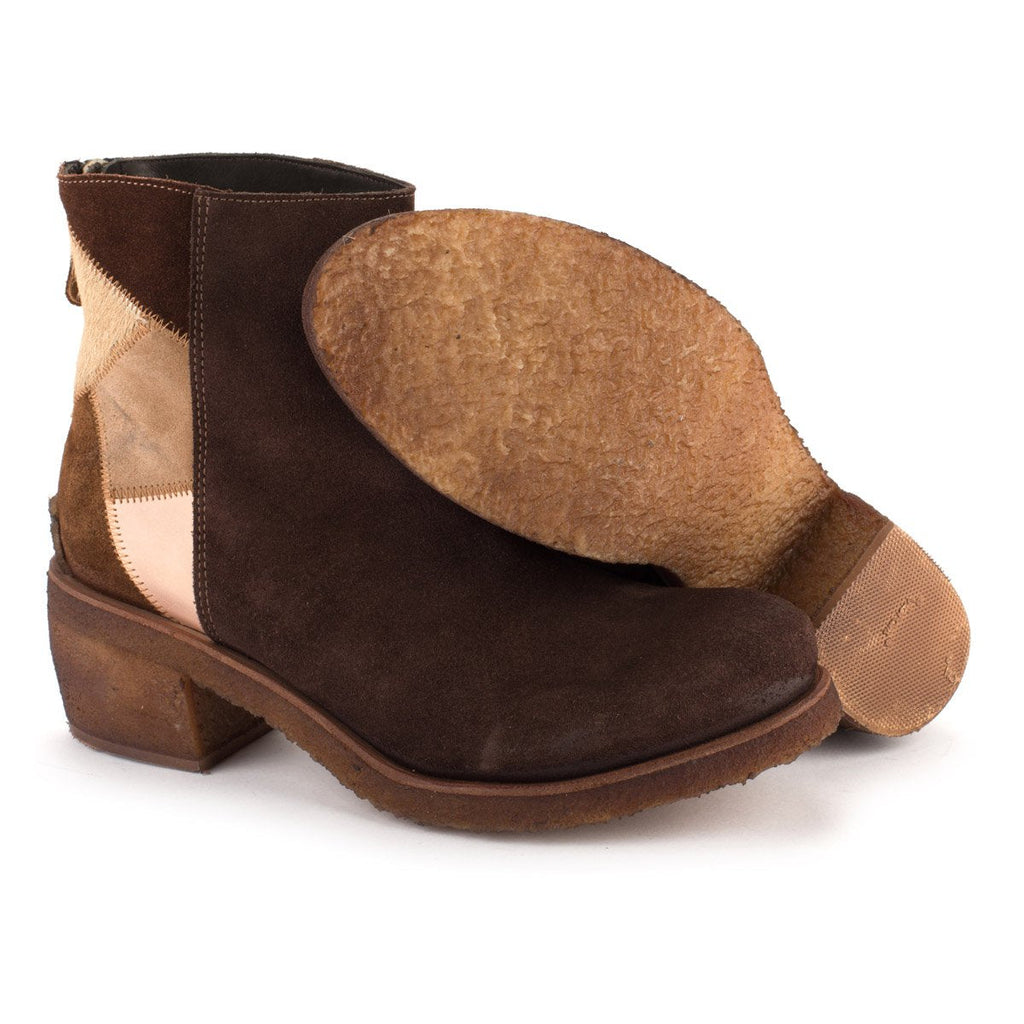 TEXAS 03 SUEDE BOOTS – Patchwork Coffe