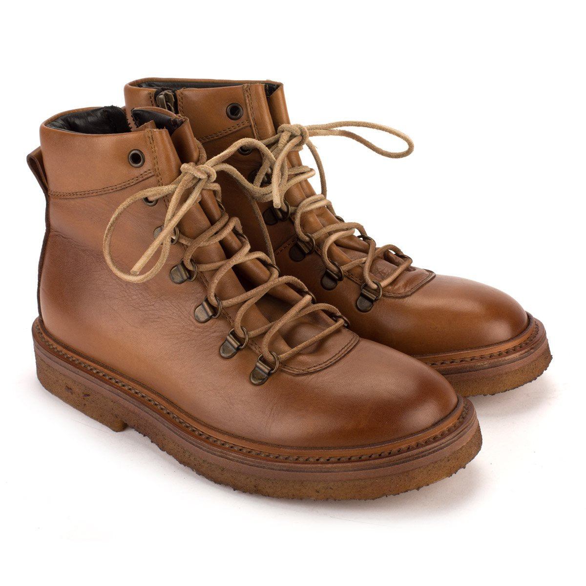 COLLEGE25 ANKLE BOOTS – Tan