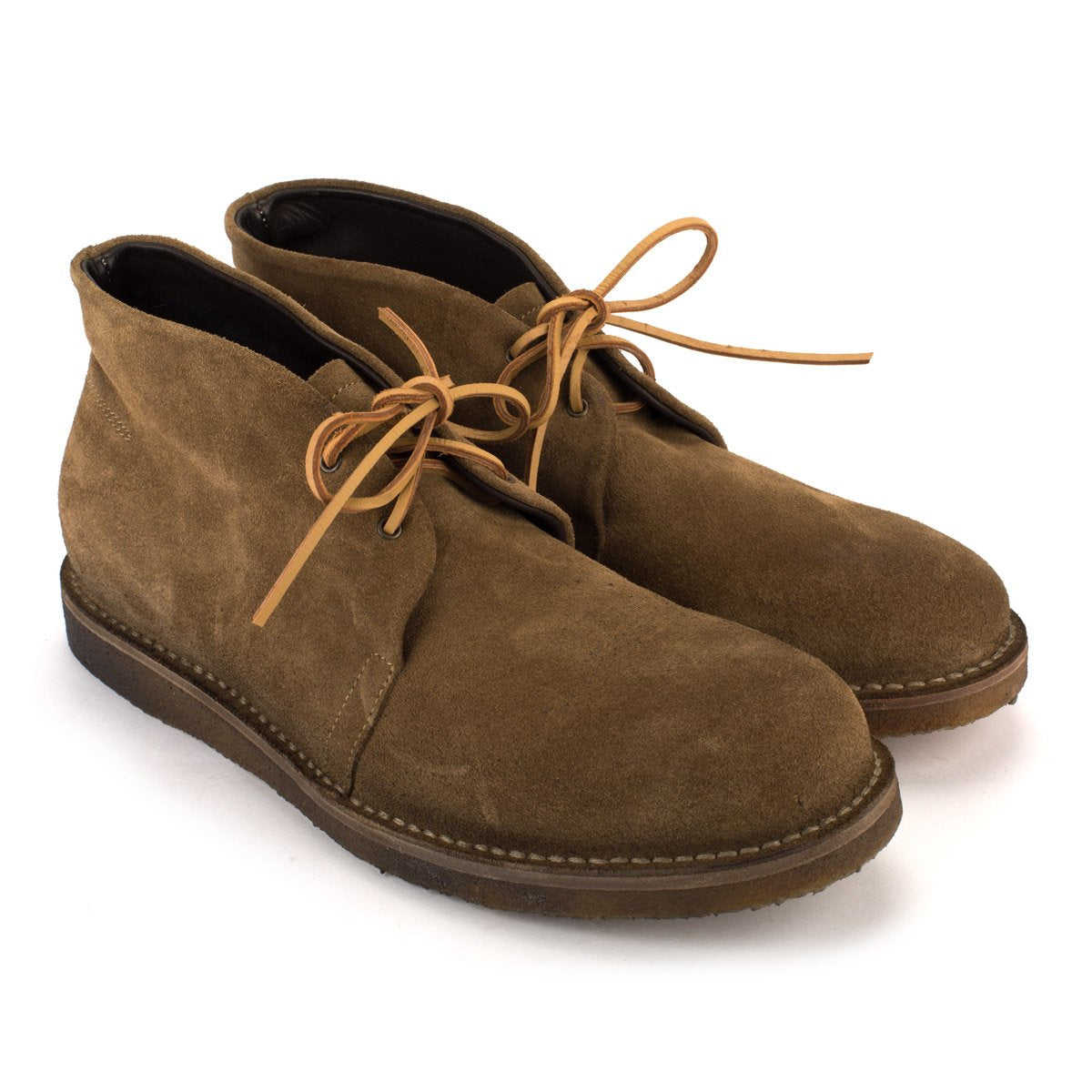 MR JOHN SUEDE DESERT BOOTS – Green