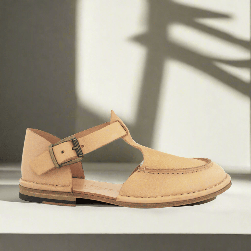 HAND 1112 LEATHER - Moccasin Mary Jane