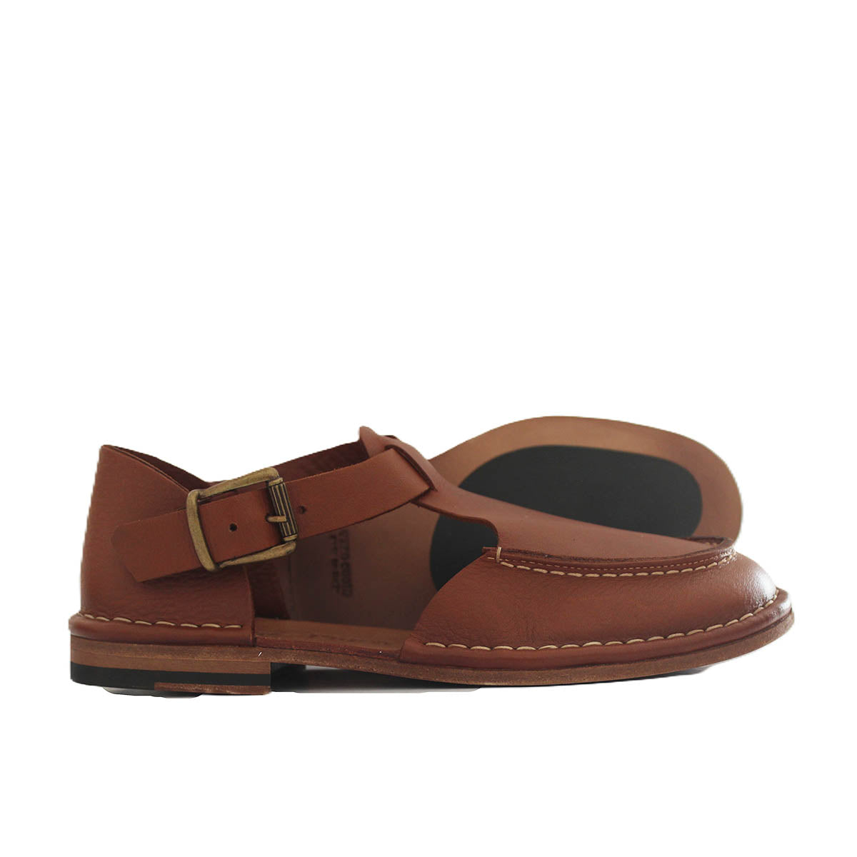 HAND 1112 LEATHER - Moccasin Mary Jane