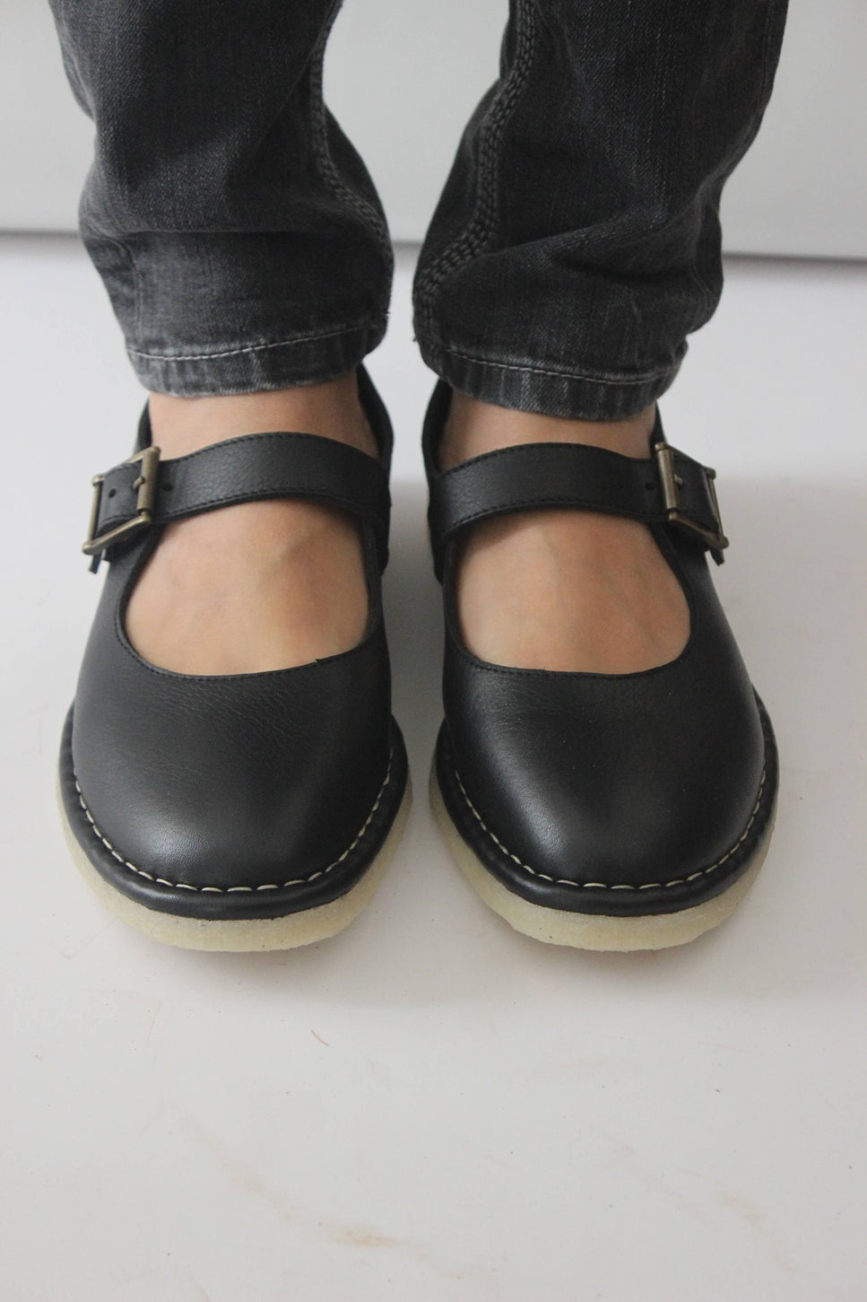 HAND 80 CREPE - Mary Jane flats