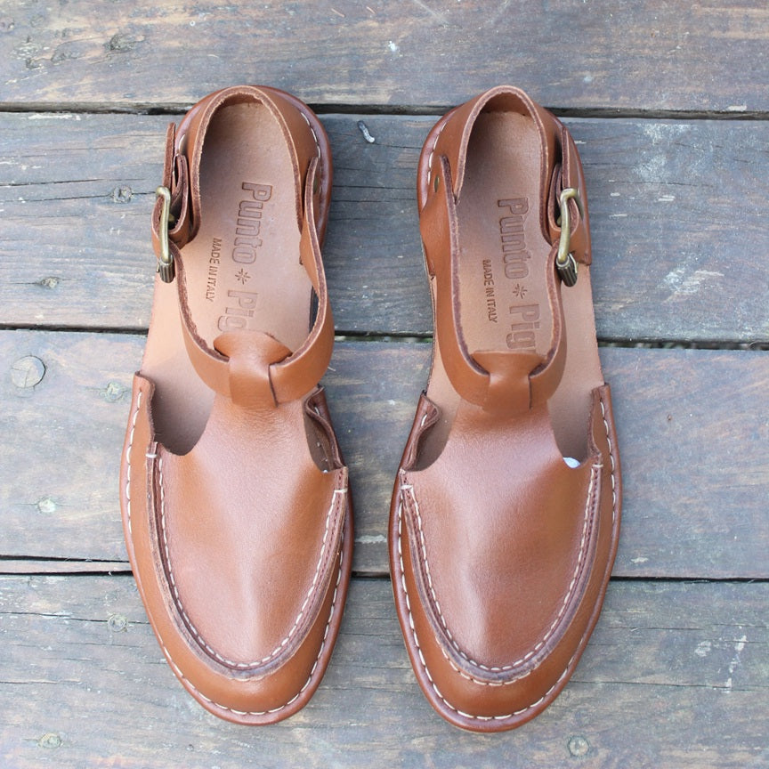 HAND 1112 CREPE - Moccasin Mary Jane
