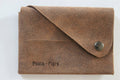 D CARD HOLDER - Suede Walnut