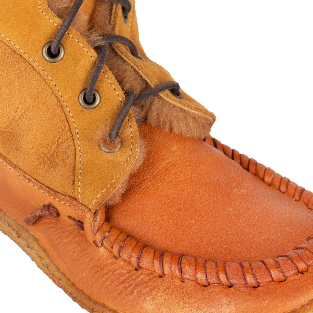 Eschimese Orange– Laced high boots