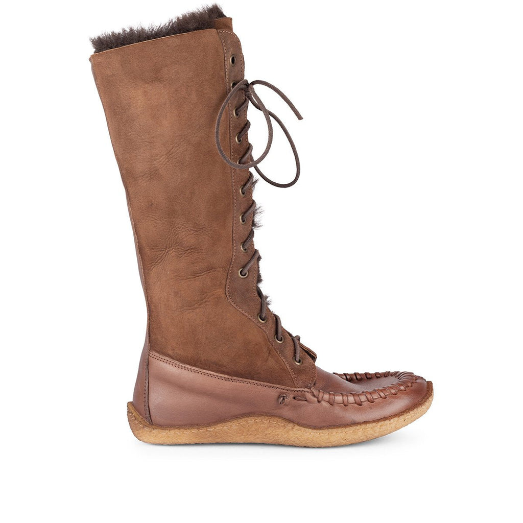 Eschimese Brown– Laced high boots