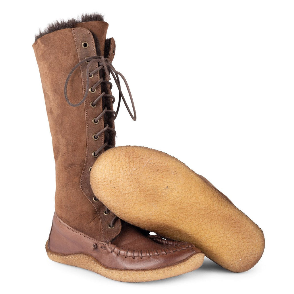 Eschimese Brown– Laced high boots