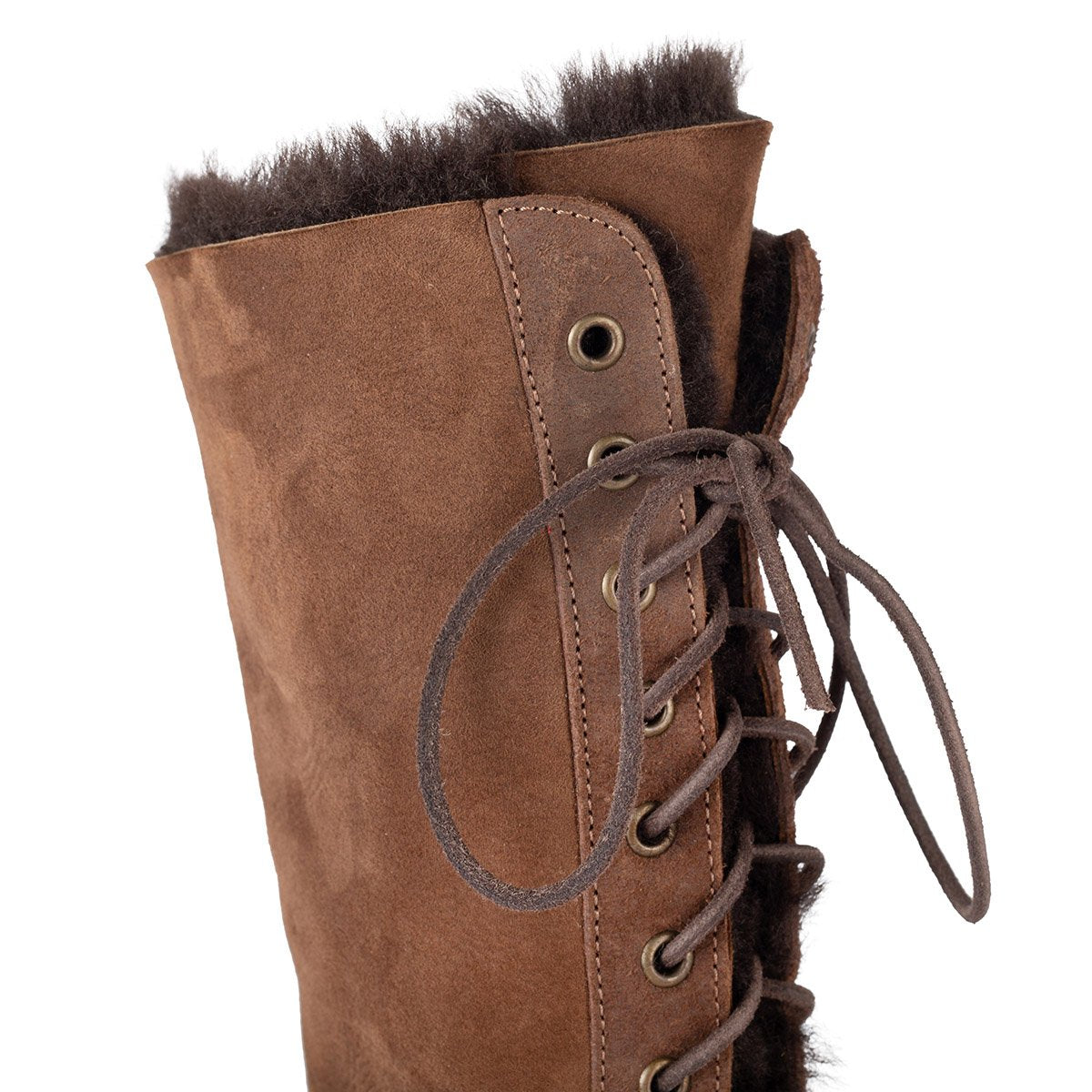 Eschimese Brown– Laced high boots