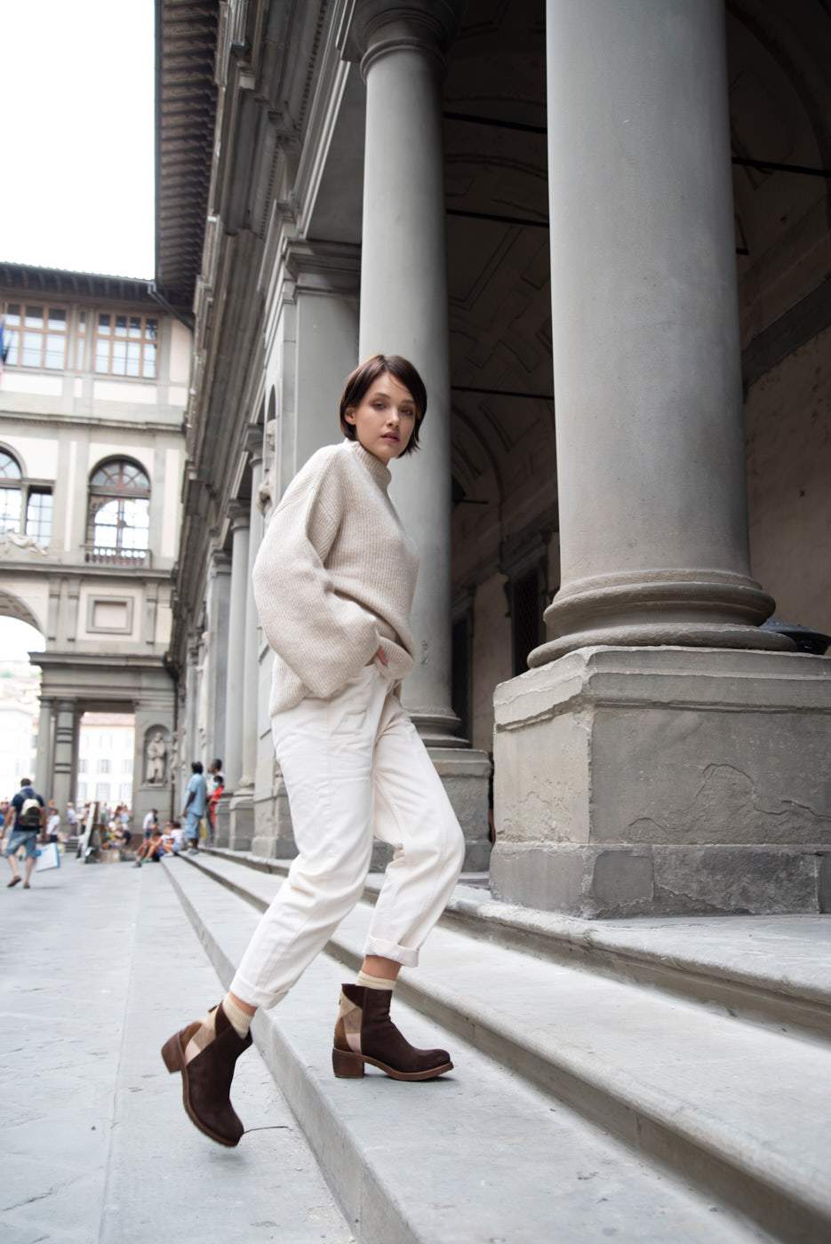 TEXAS 03 SUEDE BOOTS – Patchwork Coffe